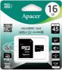  Зображення Карта пам'яті Apacer 16GB microSDHC UHS-I Class10 w/ 1 Adapter RP (AP16GMCSH10U1-R) 